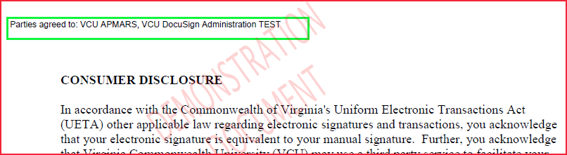 Record and Signature Disclosure
